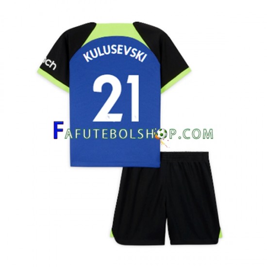 Camisa 2 Tottenham Hotspur Dejan Kulusevski 21 2022-2023 manga curta ,infantil