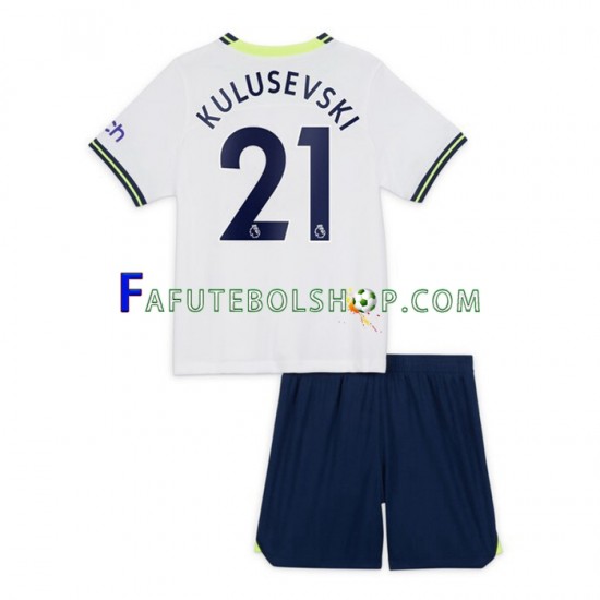 Camisa 1 Tottenham Hotspur Dejan Kulusevski 21 2022-2023 manga curta ,infantil