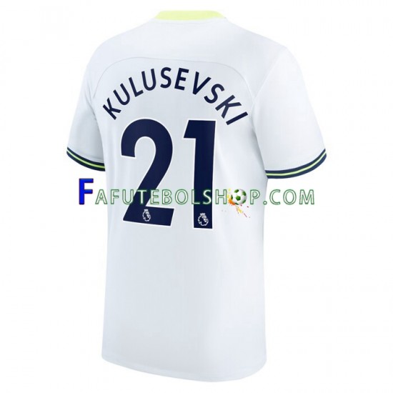 Camisa 1 Tottenham Hotspur Dejan Kulusevski 21 2022-2023 manga curta ,Masculino