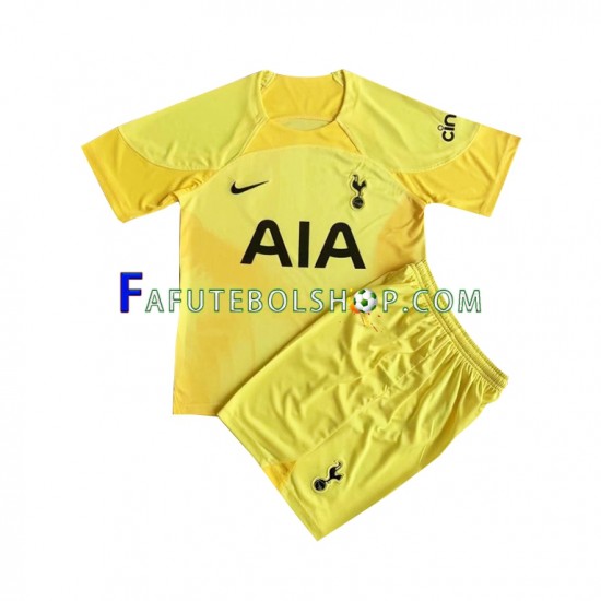 Camisa Goleiro 1 Tottenham Hotspur 2022-2023 manga curta ,infantil