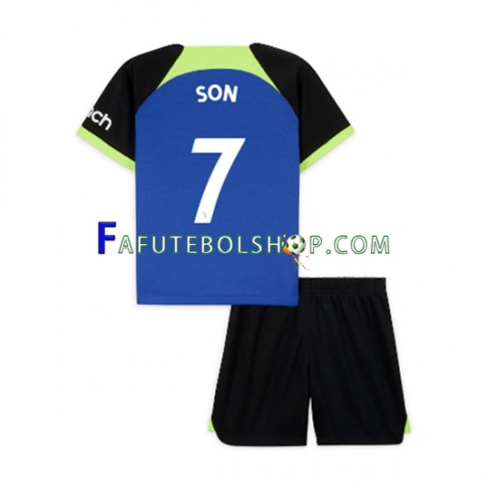 Camisa 2 Tottenham Hotspur Son Heung-min 7 2022-2023 manga curta ,infantil