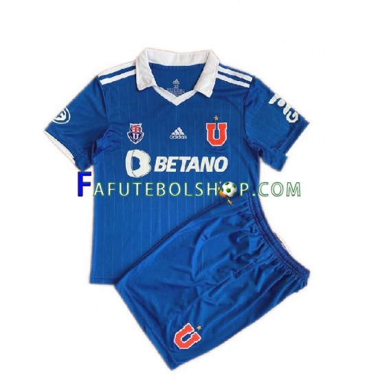 Camisa 1 Universidad de Chile 2022 manga curta ,infantil