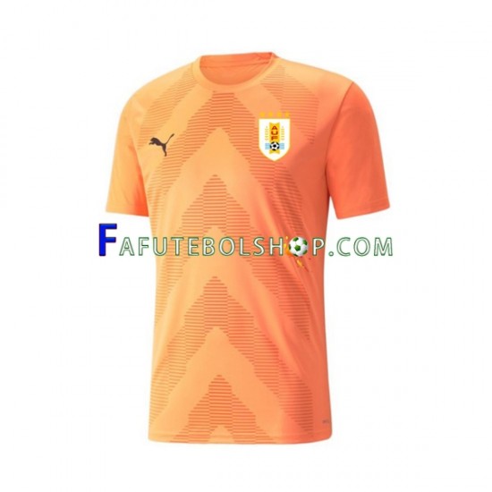 Camisa Goleiro 2 Uruguai Copa Do Mundo 2022 manga curta ,Masculino