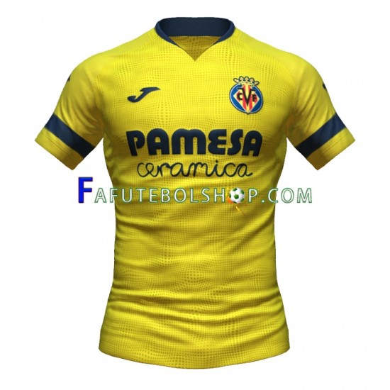 Camisa 1 Villarreal CF 2022-2023 manga curta ,Masculino