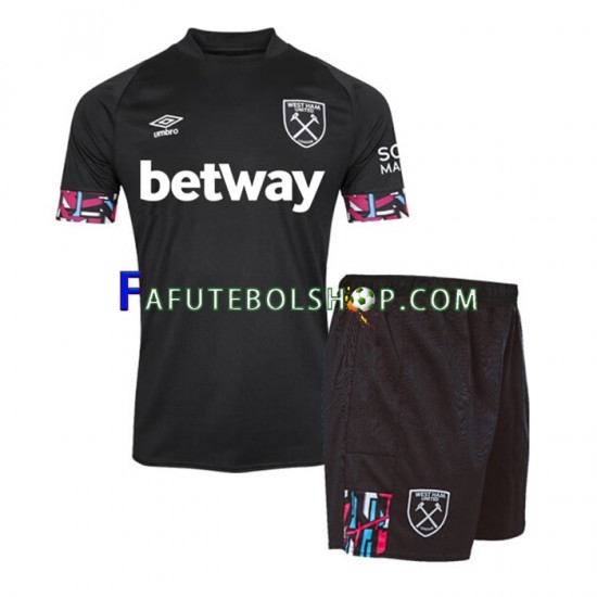 Camisa 2 West Ham United 2022-2023 manga curta ,infantil