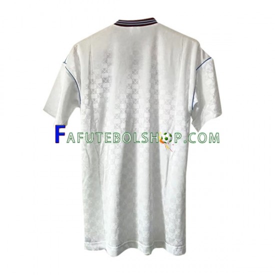 Camisa 2 West Ham United Retrô 1989-1990 manga curta ,Masculino