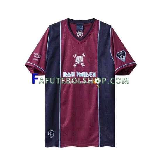 Camisa 2 West Ham United Iron Maiden Retrô 2011 manga curta ,Masculino