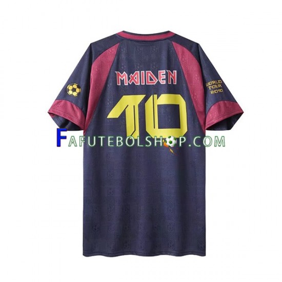 Camisa 1 West Ham United Iron Maiden Retrô 2010 manga curta ,Masculino