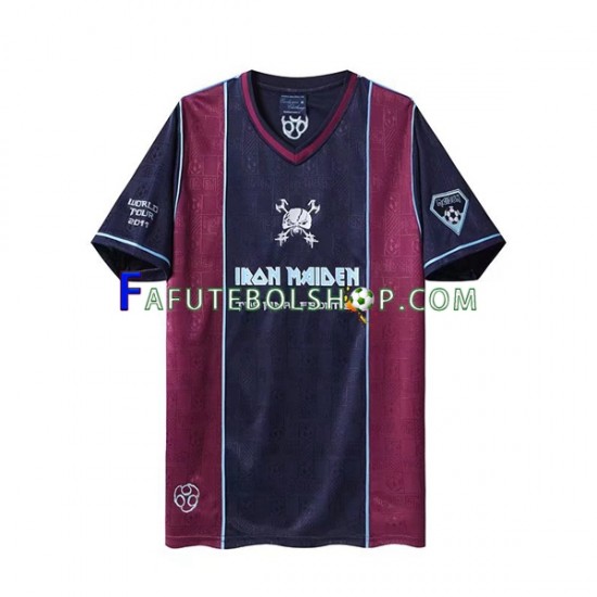 Camisa 1 West Ham United Iron Maiden Retrô 2011 manga curta ,Masculino