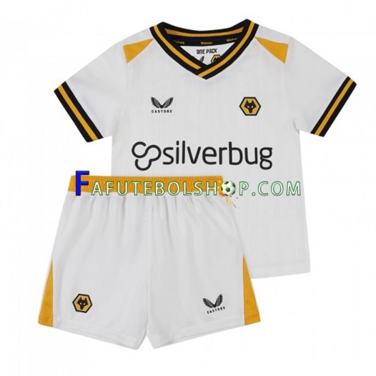 Camisa 3 Wolverhampton Wanderers 2022-2023 manga curta ,infantil